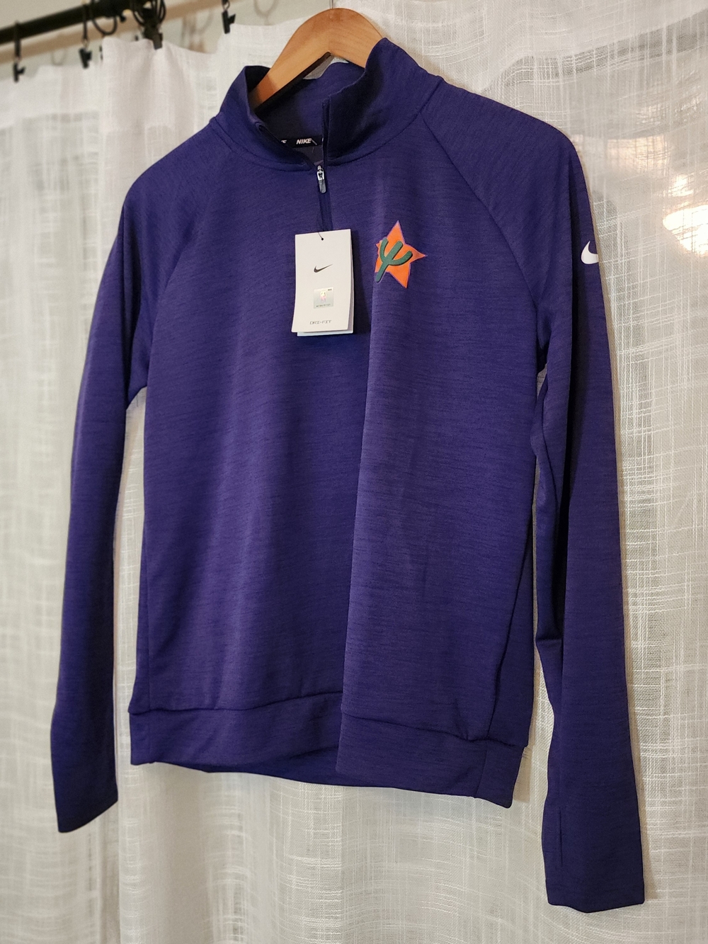 Nike Purple Athletic Quarter-Zip Pullover